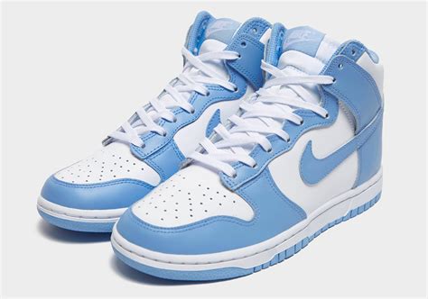 light blue dunks high top